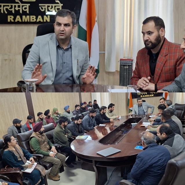 'DC Ramban calls for proactive outreach to ensure successful implementation of HADP & enhanced support to farming community'